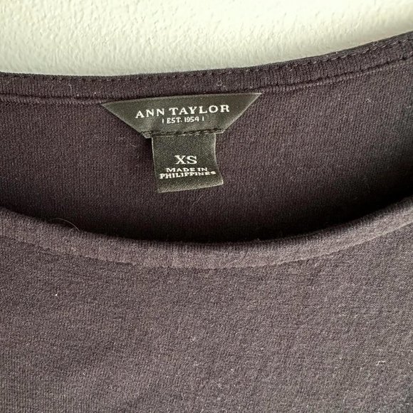 ANN‎ TAYLOR Black Ladies Casual Career Comfy Dress, XS - Picture 3 of 4
